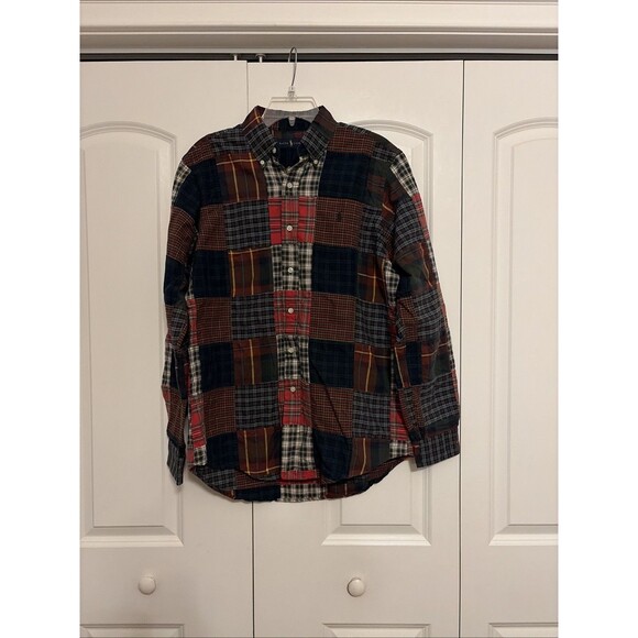 Ralph Lauren Other - Ralph Lauren Patchwork Flannel Long Sleeve Button Up Shirt Size M